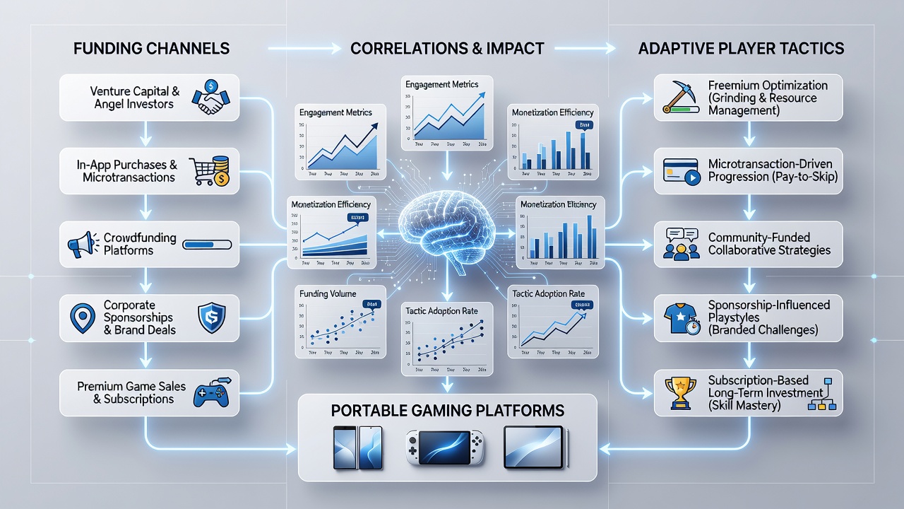 Data visualization of funding channel impacts on mobile player behavior patterns