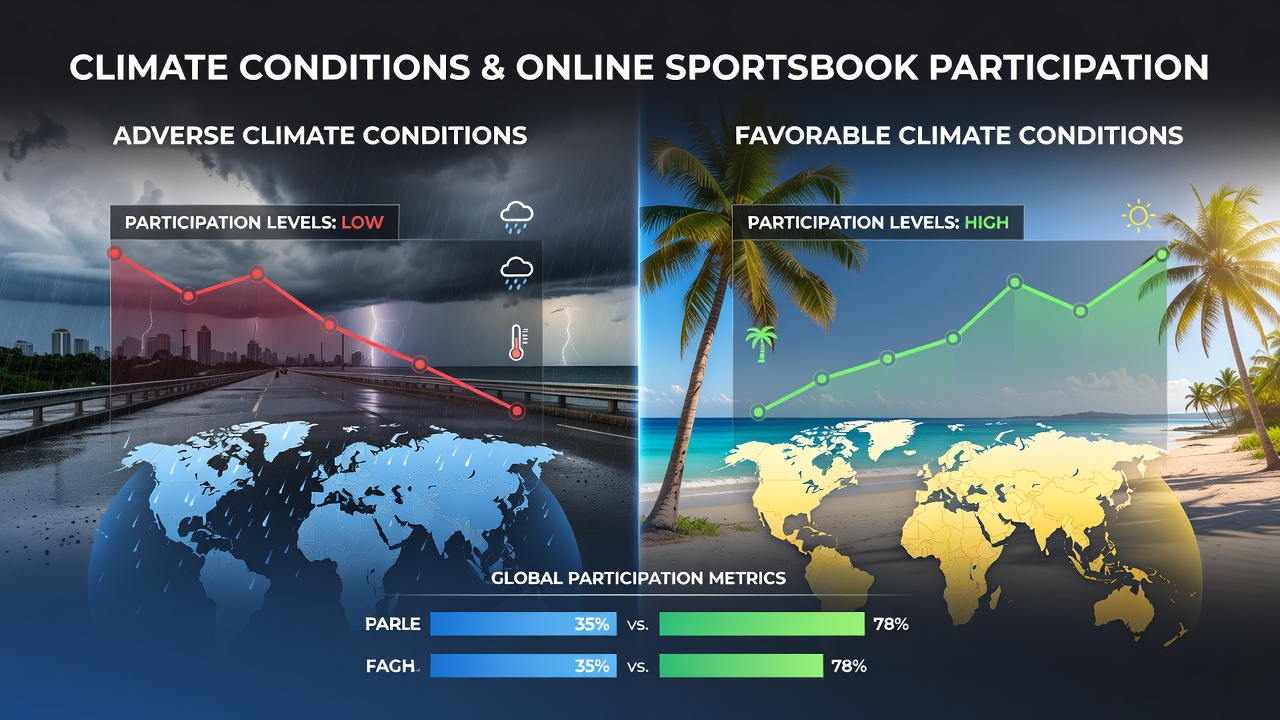 Regional climate impacts on digital wagering participation worldwide