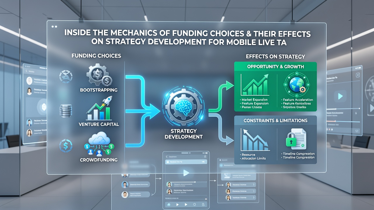 Mobile live table game interface showing real-time funding and strategy elements