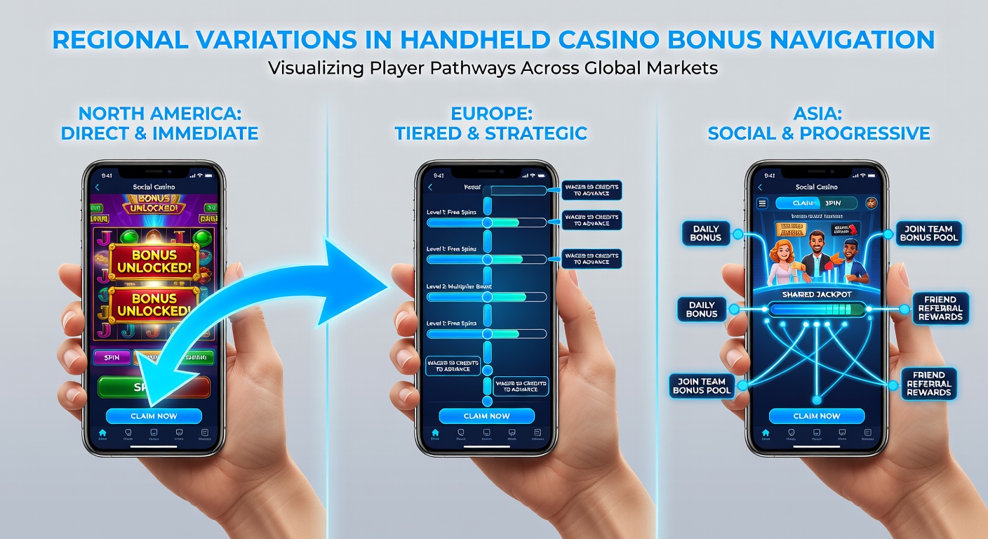 Players comparing bonus terms across different regional casino apps on mobile devices