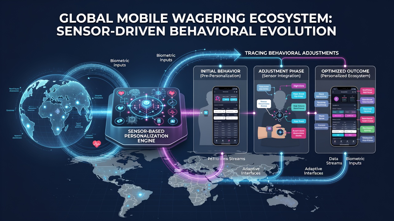 Dashboard illustrating real-time behavioral shifts from sensor-driven personalization in mobile wagering